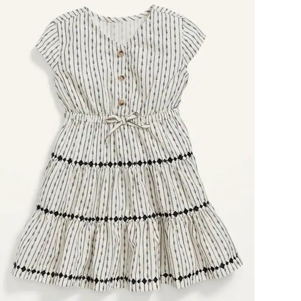 OLD NAVY Fit & Flare Button-Front Dress for Toddler Girls Size 4T